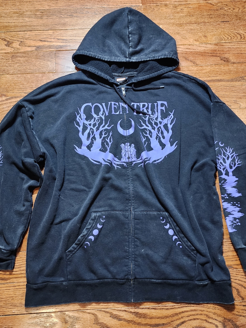 Her Universe Marvel Agatha All Along Coven True Zip Up Hoodie XL Goth Witchy MCU